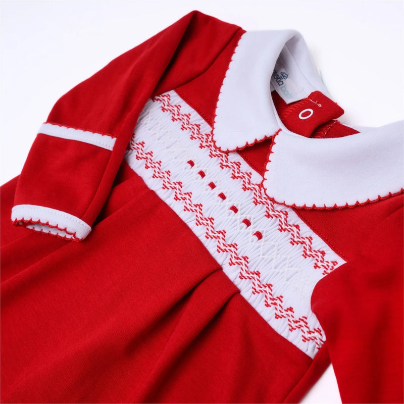 CHRIS AND EVE’S CLASSIC SMOCKED L/S BOY BUBBLE