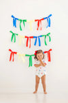 CINDY LOU BUBBLE - PIMA RIBBON REMINDER/WORTH AVE WHITE/RICHMOND RED