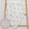 BABY ELEPHANT BABY MUSLIN SWADDLE BLANKET