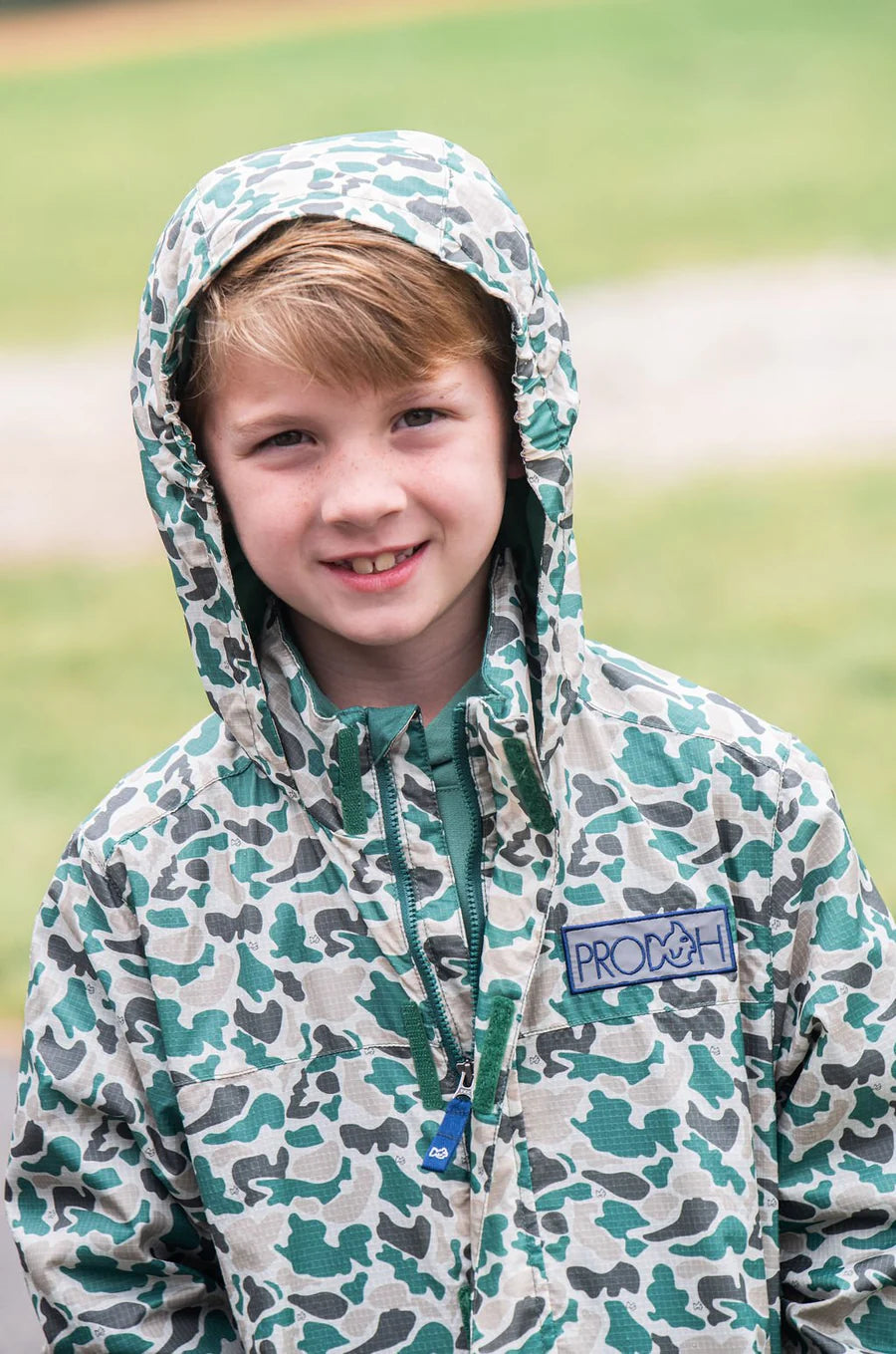 BOYS REFLECTIVE RAIN JACKET - NEUTRAL BREAK POINT