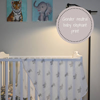 BABY ELEPHANT BABY MUSLIN SWADDLE BLANKET