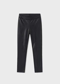 TWEEN BLACK LEATHER LEGGINGS