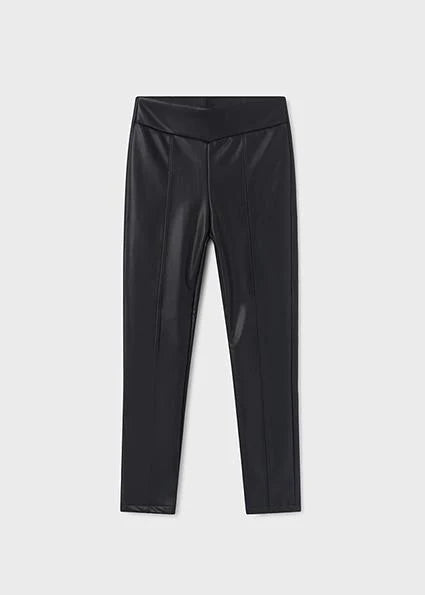 TWEEN BLACK LEATHER LEGGINGS