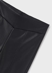 TWEEN BLACK LEATHER LEGGINGS
