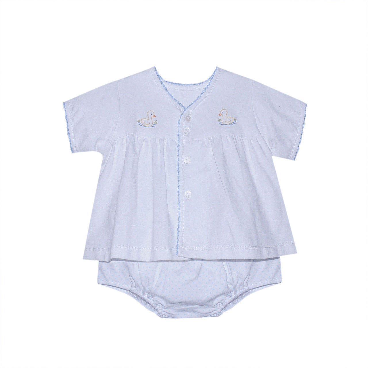 WHITE BRENNAN BOY DIAPER SET - DUCKIES