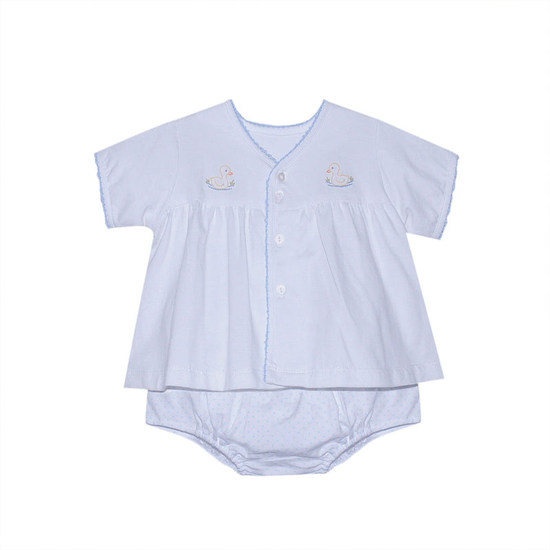 WHITE BRENNAN BOY DIAPER SET - DUCKIES