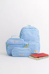 DON'T FORGET YOUR BACKPACK BACKPACK SARASOTA SKY STRIPE WITH SEA ISLAND SEAFOAM