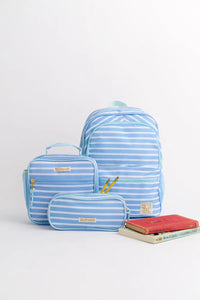 DON'T FORGET YOUR BACKPACK BACKPACK SARASOTA SKY STRIPE WITH SEA ISLAND SEAFOAM