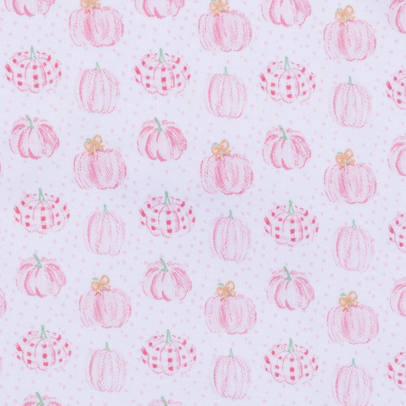 PRECIOUS PUMPKINS PRINT LONG PAJAMAS PINK