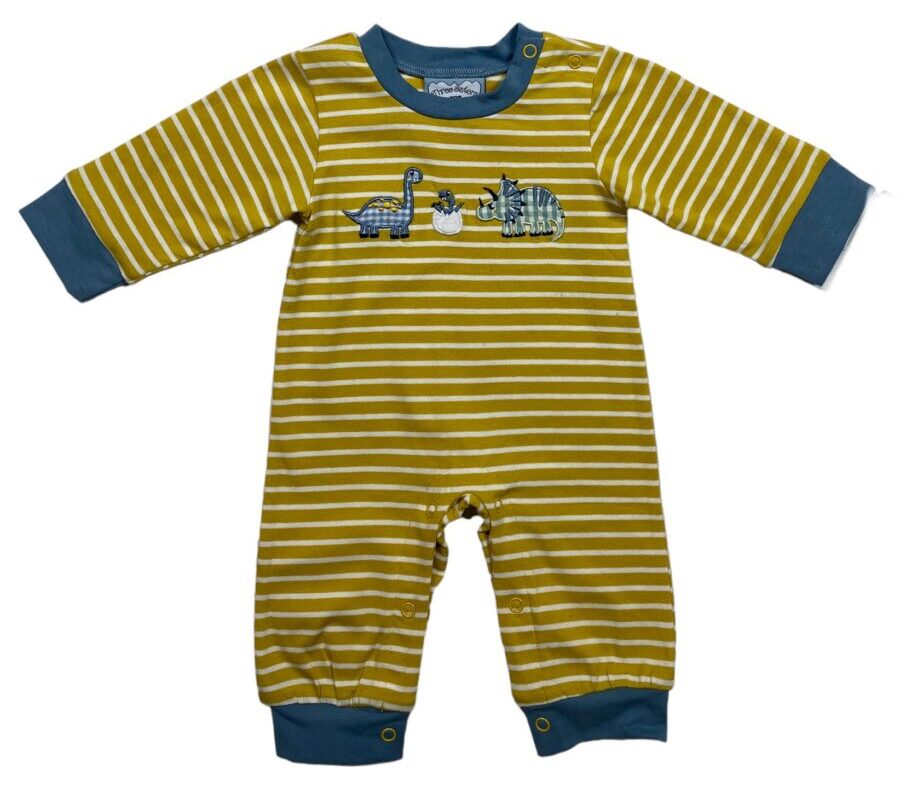 DINO LAND APPLIQUE BOYS ROMPER