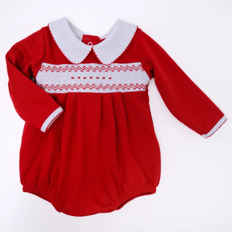 CHRIS AND EVE’S CLASSIC SMOCKED L/S BOY BUBBLE
