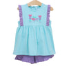 FISHING LURES GIRL RUFFLE SHORT SET