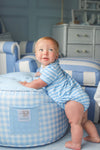 BRADFORD BUBBLE - PIMA SARASOTA SKY STRIPE/WORTH AVE WHITE