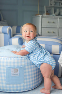 BRADFORD BUBBLE - PIMA SARASOTA SKY STRIPE/WORTH AVE WHITE