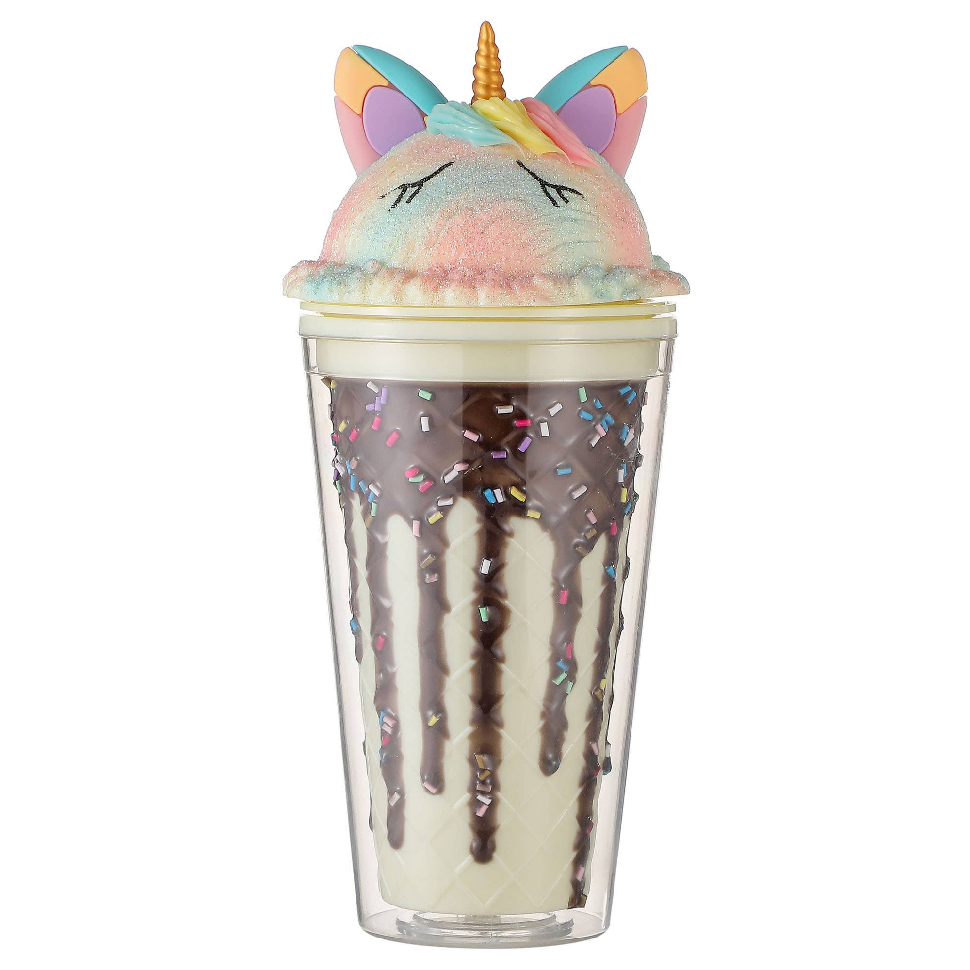 UNICORN SCOOP CONE TUMBLER - PINK