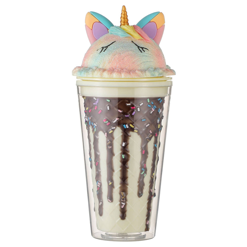 UNICORN SCOOP CONE TUMBLER - PINK