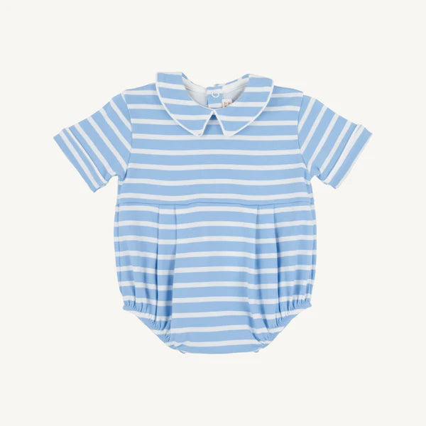 BRADFORD BUBBLE - PIMA SARASOTA SKY STRIPE/WORTH AVE WHITE