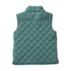BOYS QUILTED VEST - SMOKE PINE GREEN