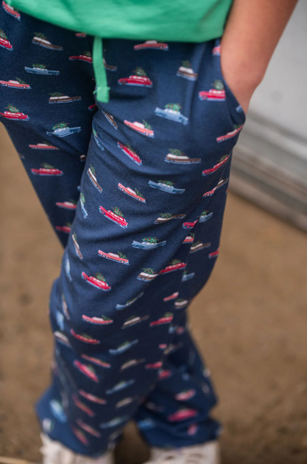 KIDS LOUNGE LIFE PANTS IN CHRISTMAS CARS PRINT