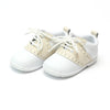 AUSTIN LEATHER SADDLE OXFORD SHOE - BEIGE AND WHITE