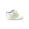 AUSTIN LEATHER SADDLE OXFORD SHOE - BEIGE AND WHITE
