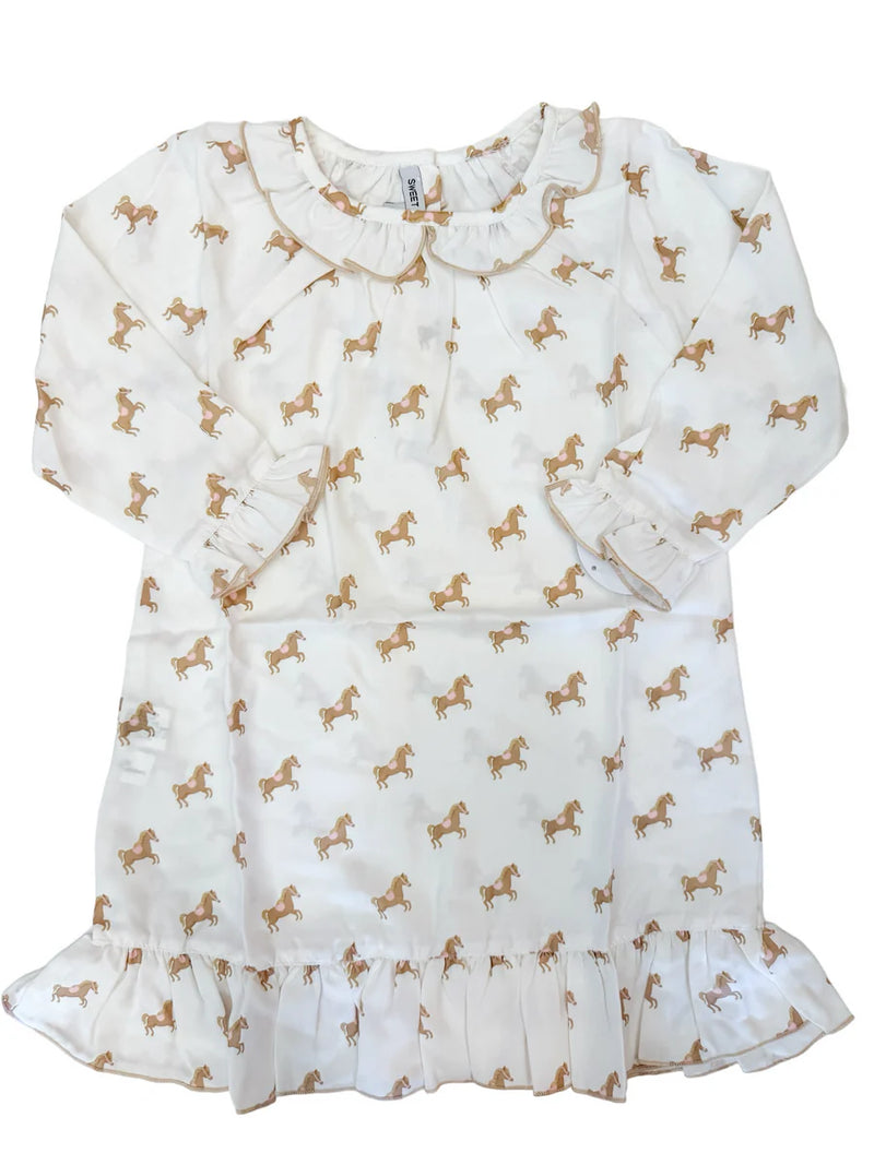 HORSE PRINT GOWN