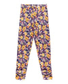 GIRLS RUCHED BOW LEGGINGS BLACKBERRY FIELDS