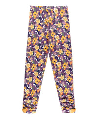 GIRLS RUCHED BOW LEGGINGS BLACKBERRY FIELDS