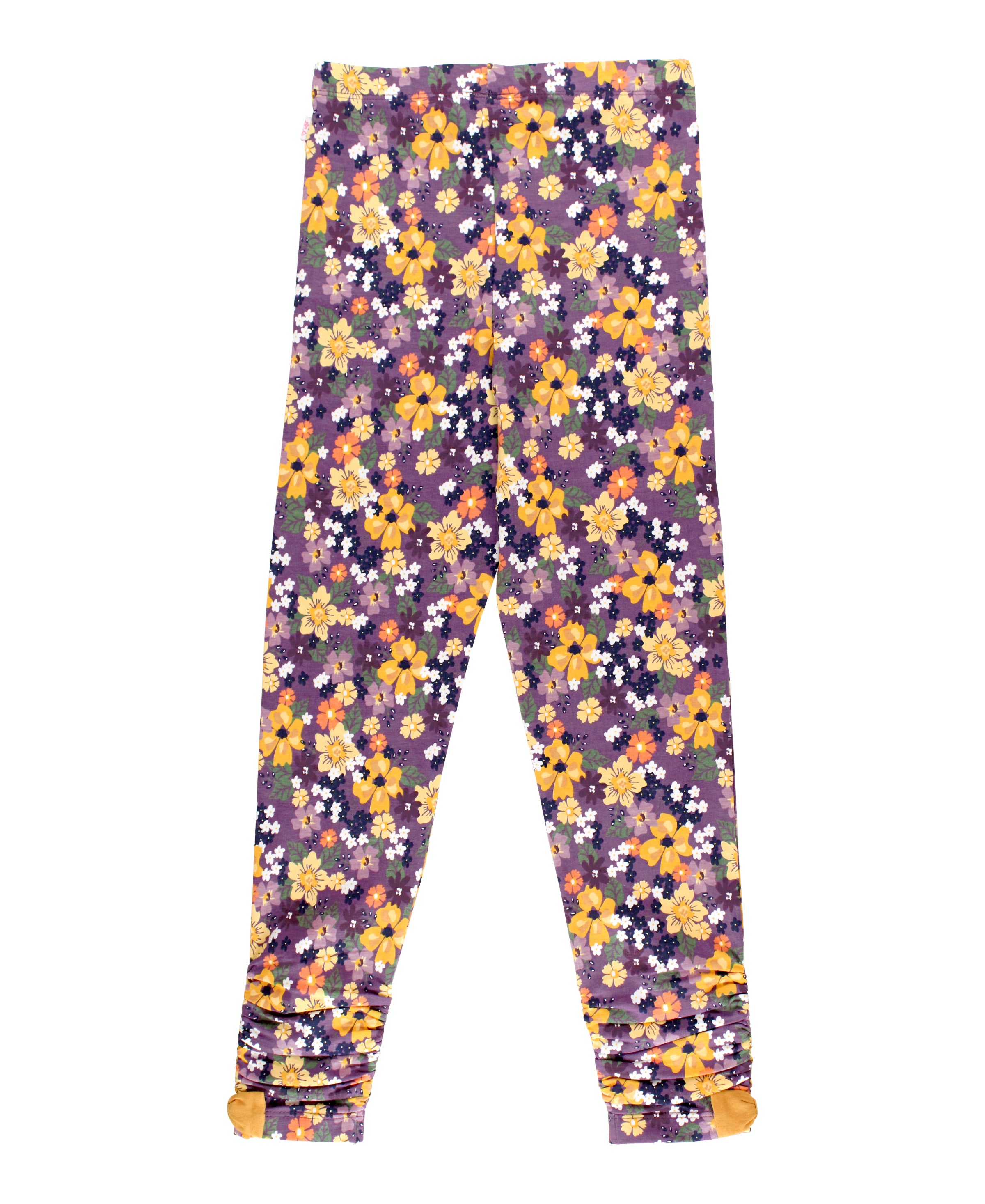 GIRLS RUCHED BOW LEGGINGS BLACKBERRY FIELDS
