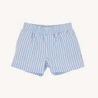 SHEFFIELD SHORTS TWILL - BEALE STREET BLUE STRIP WITH GRACE BAY GREEN