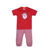 RED BEAU BOY PANT SET - SANTA