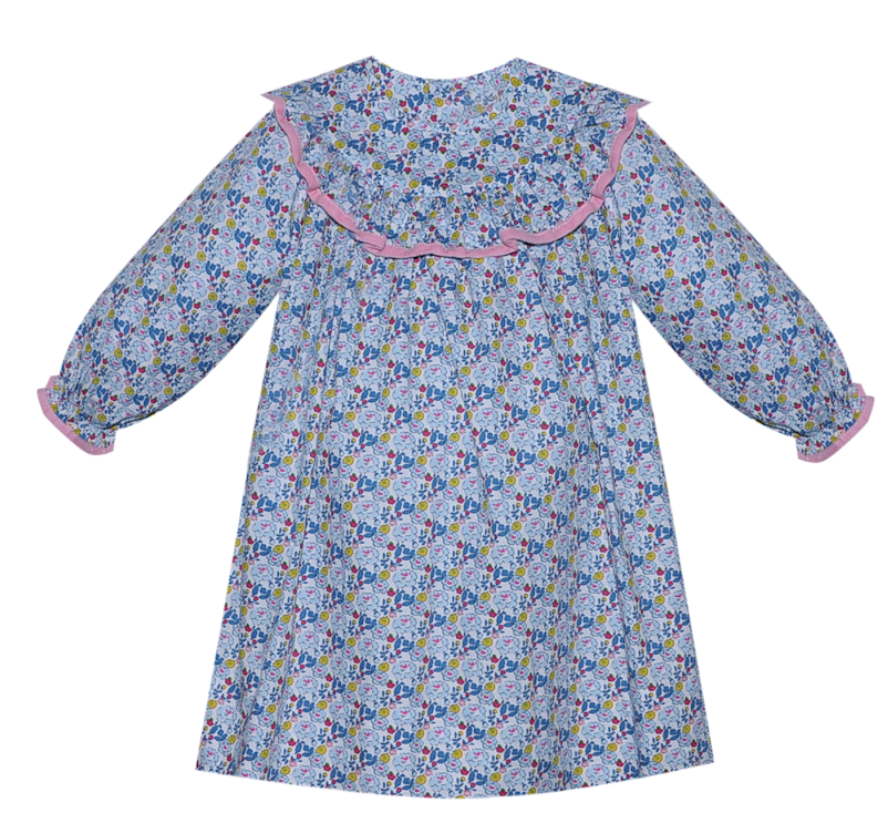BLUE FLOWERS RAE DRESS