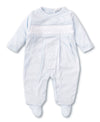 HAND SMOCKED CHARMED BLUE FOOTIE