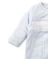 HAND SMOCKED CHARMED BLUE FOOTIE