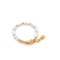 14K GOLD-PLATED PEARL BABY AND CHILD'S BRACELET