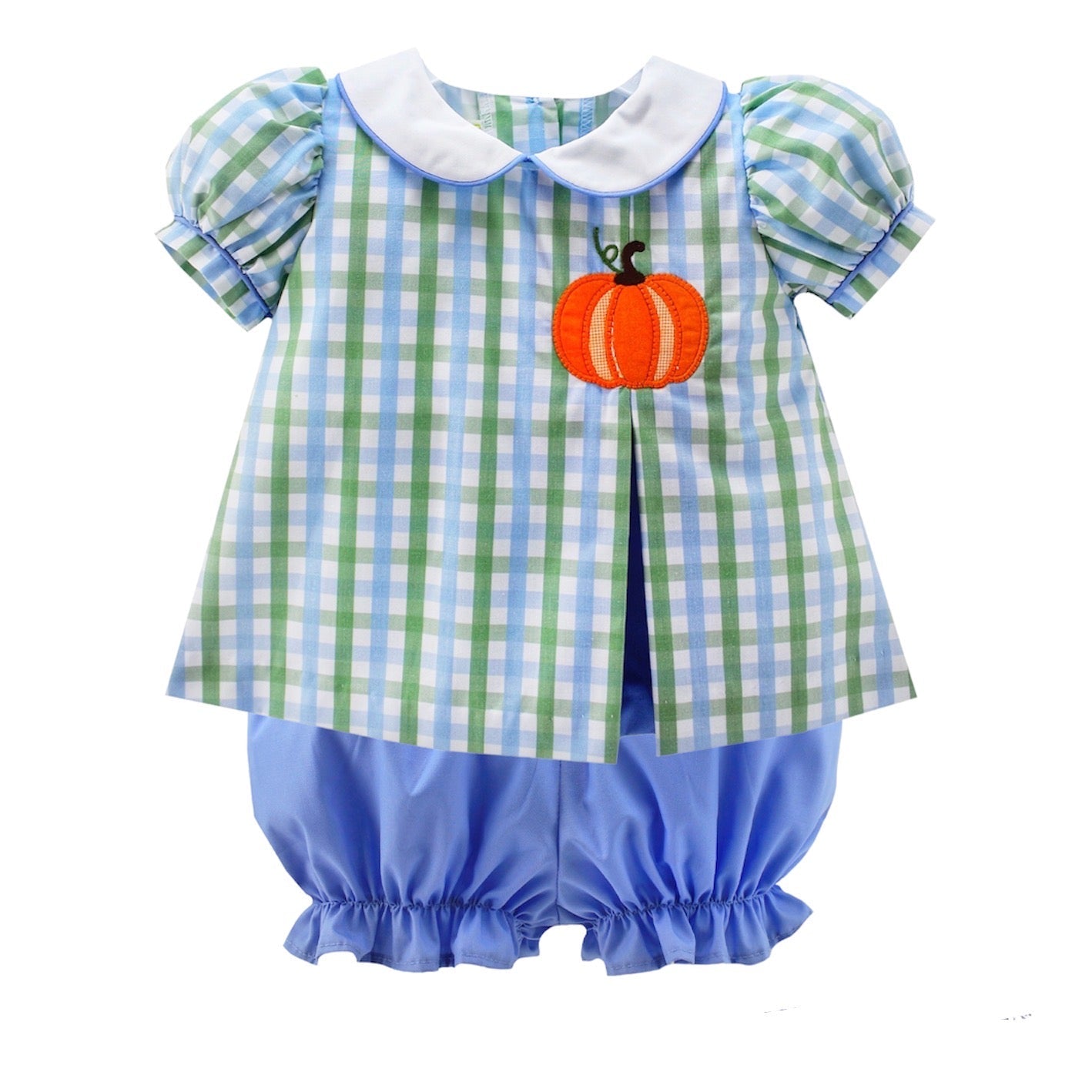 PUMPKIN JULIE BLOOMER SET - BLUEGRASS PLAID