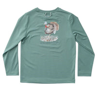 KID'S PRO PERFORMANCE LONG SLEEVE T-SHIRT TURKEY ON FROSTY SPRUCE