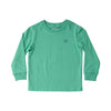 KID'S LONG SLEEVE T-SHIRT CHRISTMAS CARS ON GREEN