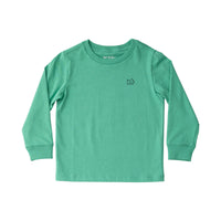 KID'S LONG SLEEVE T-SHIRT CHRISTMAS CARS ON GREEN