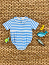 BRADFORD BUBBLE - PIMA SARASOTA SKY STRIPE/WORTH AVE WHITE