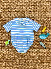 BRADFORD BUBBLE - PIMA SARASOTA SKY STRIPE/WORTH AVE WHITE