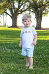 PUPPY TRIO EMBROIDERED BOY SHORT SET