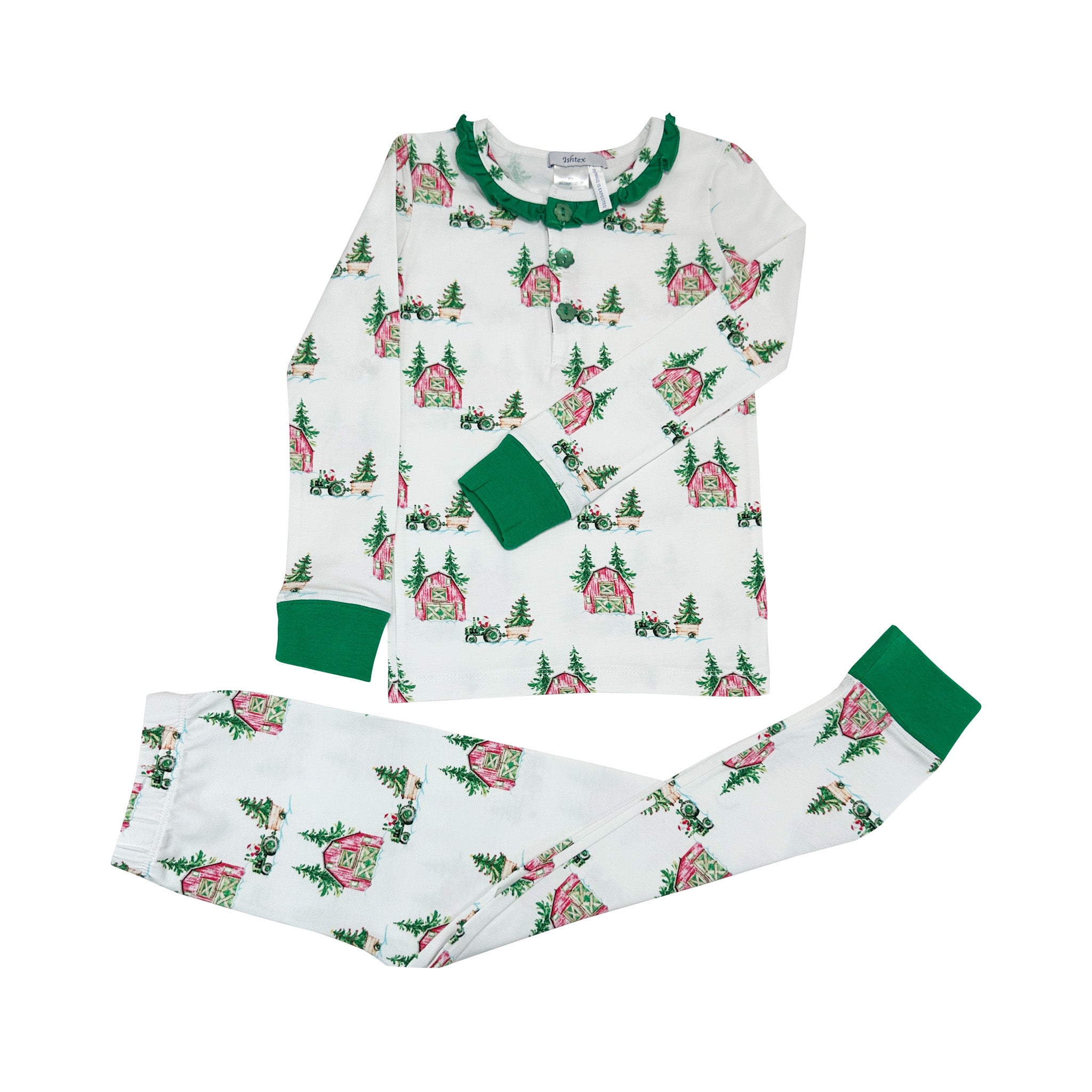 CHRISTMAS TREE FARM GIRLS PAJAMA SET
