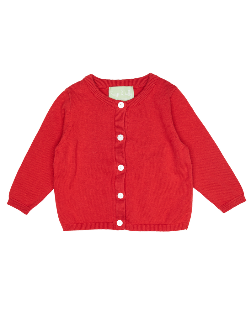 RED CARDIGAN