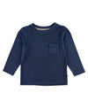 ULTRASOFT KNIT LONG SLEEVE POCKET TEE DARK NAVY