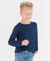 ULTRASOFT KNIT LONG SLEEVE POCKET TEE DARK NAVY