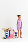 POLLY PLAY DRESS WILMINGTON WATERS/PIER PARTY PINK
