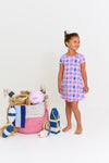 POLLY PLAY DRESS WILMINGTON WATERS/PIER PARTY PINK