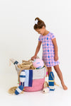 POLLY PLAY DRESS WILMINGTON WATERS/PIER PARTY PINK