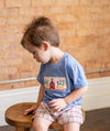 SCHOOL DAYS SMOCKED BOYS SHORT SET